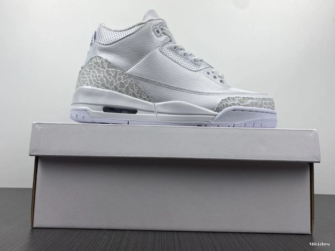Cheap TBK Retro Air 'Triple 3 Jordan White' PS 429487-111 0717